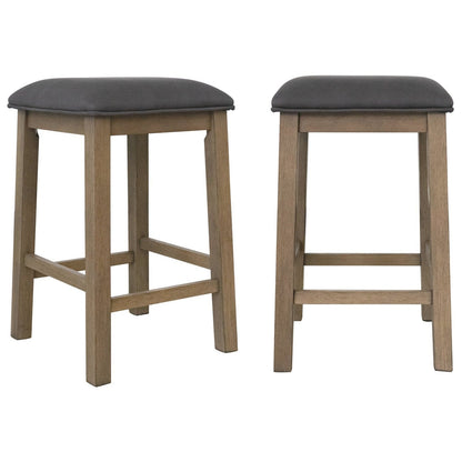 Sunset Trading Saunders 3PC Console Bar Table & Stool Set with Charging Station  - ED-D18620TCB-3P