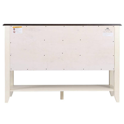 Sunset Trading Andrews Sideboard with Large Display Shelf - DLU-ADW1122-SB-AW