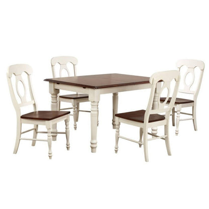 Sunset Trading Andrews 5 Piece 48-60" Rectangular Extendable Dining Set - DLU-ADW3660-C50-AW5PC