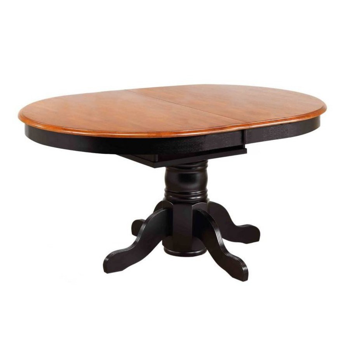 Sunset Trading Black Cherry Selections 5 Piece 66" Oval Extendable Pedestal Dining Set -