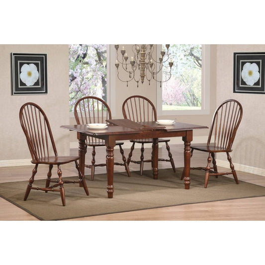 Sunset Trading Andrews 5 Piece 60" Rectangular Extendable Dining Set - PK-ADW3660-C30-CT5P