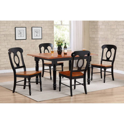 Sunset Trading Selections 5 Piece 60" Rectangular Extendable Dining Set - PK-TLB3660-C50-BCH5P