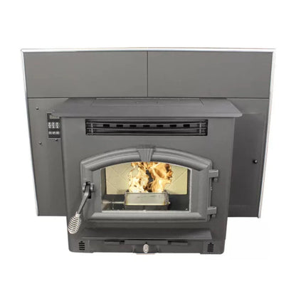 United States Stove Co. 2,000 Sq Ft Multi-Fuel Fireplace Insert Stove with 60 lb Hopper - 1768970213134_492