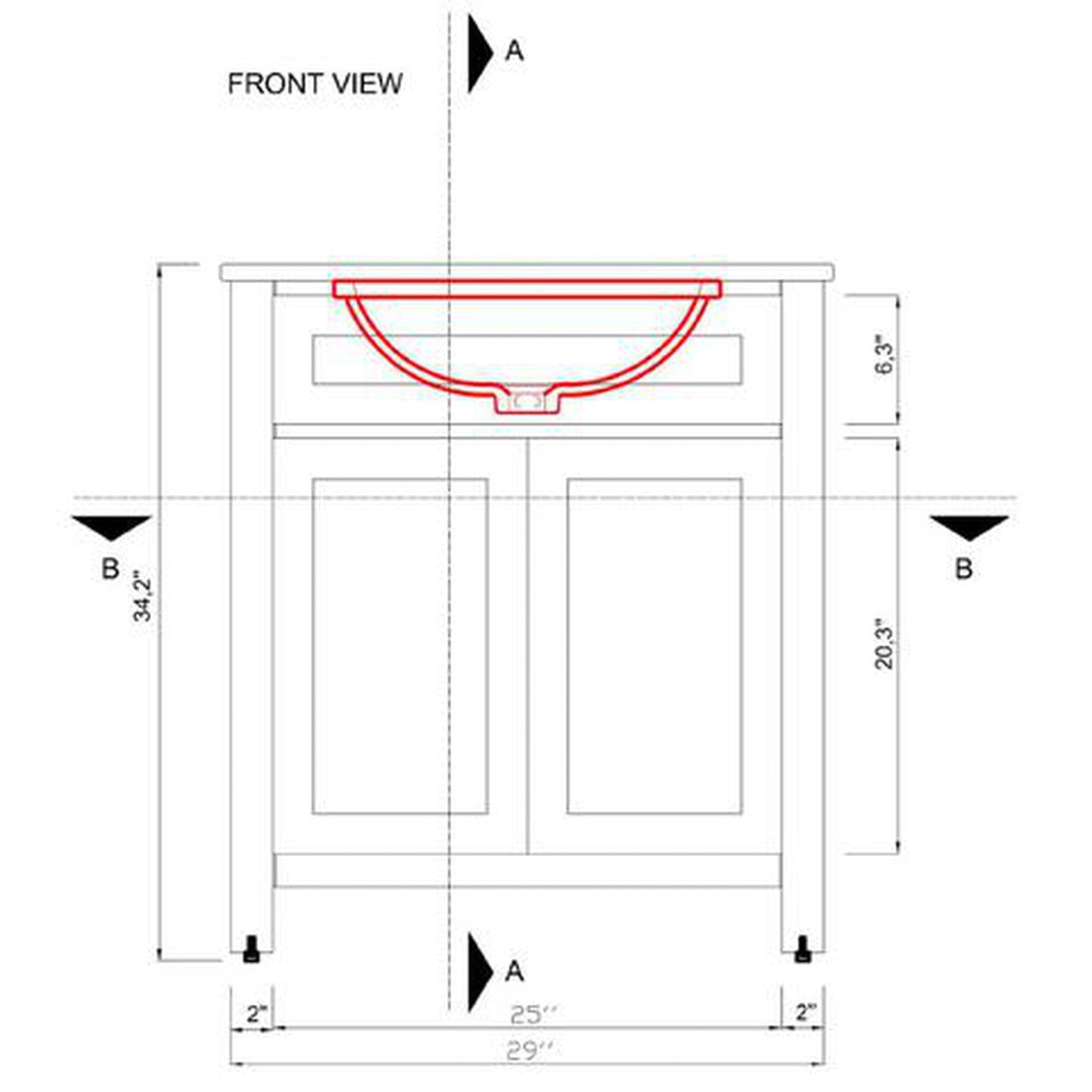 Alya Bath Norwalk 30" Single Espresso Freestanding Bathroom Vanity With Carrara Marble Top, Ceramic Sink and Wall Mounted Mirror - HE-101-30-E-CWMT + HE-101/102-30-E-M