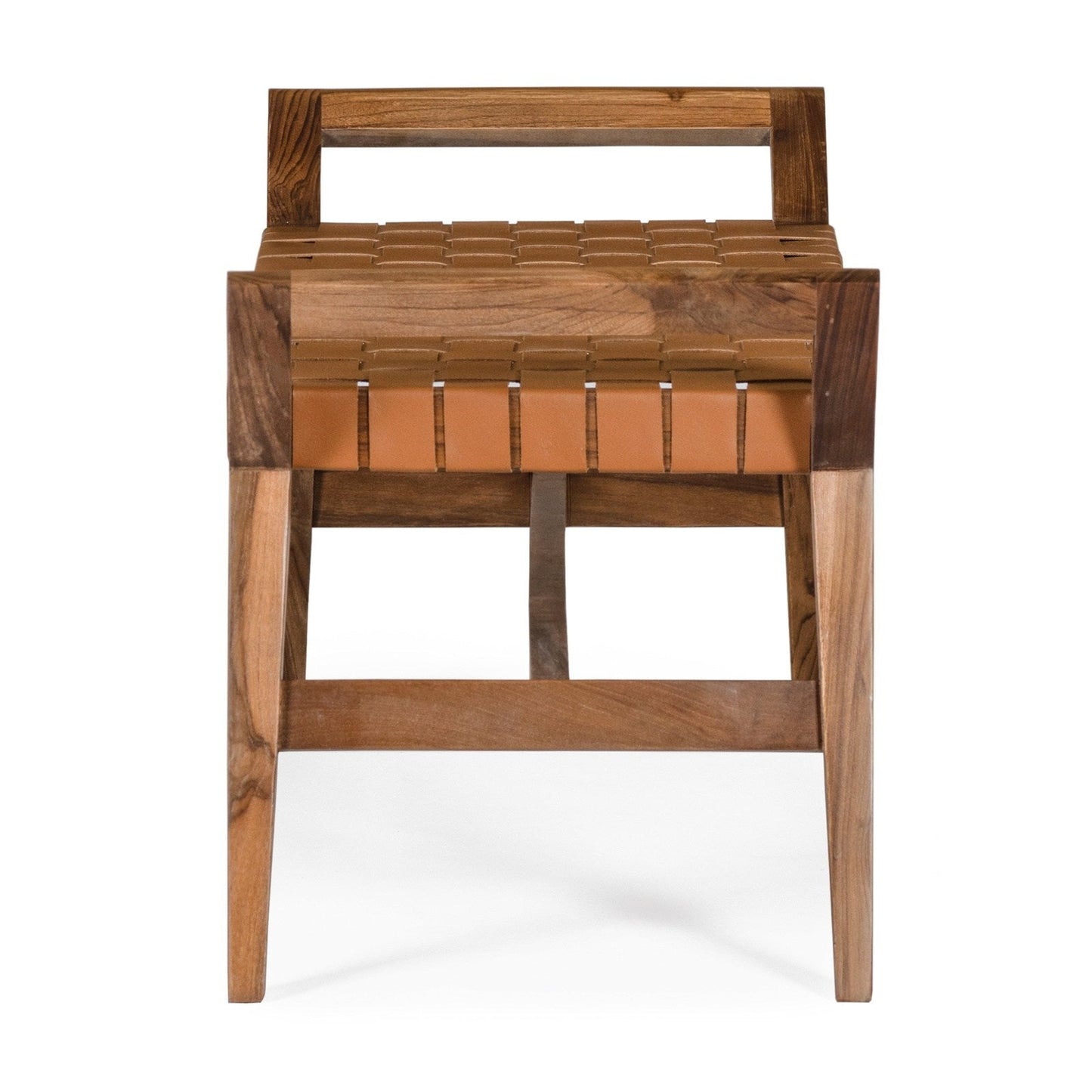 Union Home Cove Bench - Brown Leather  - BDM00071