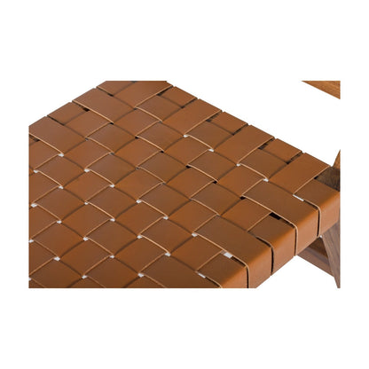 Union Home Cove Bench - Brown Leather  - BDM00071