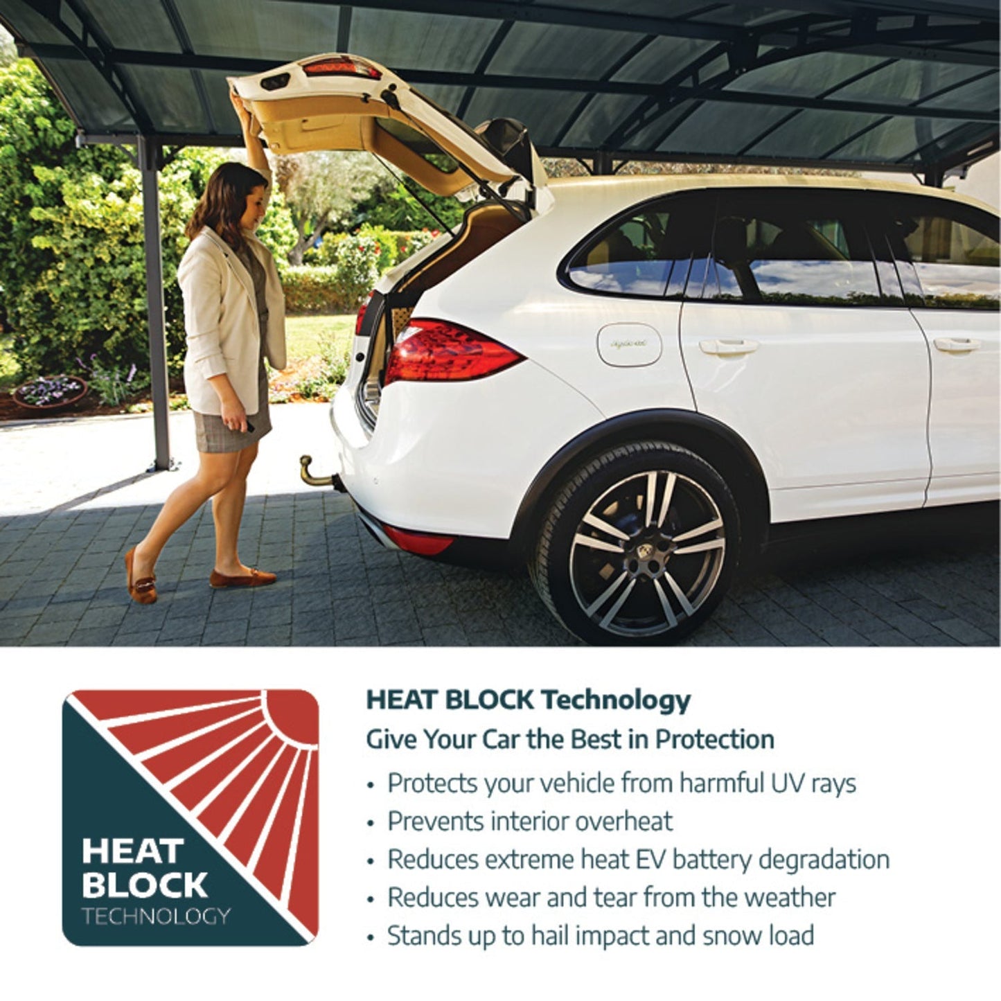 Palram - Canopia | Arcadia 5000 Carport 12x42x8 ft - HG9123