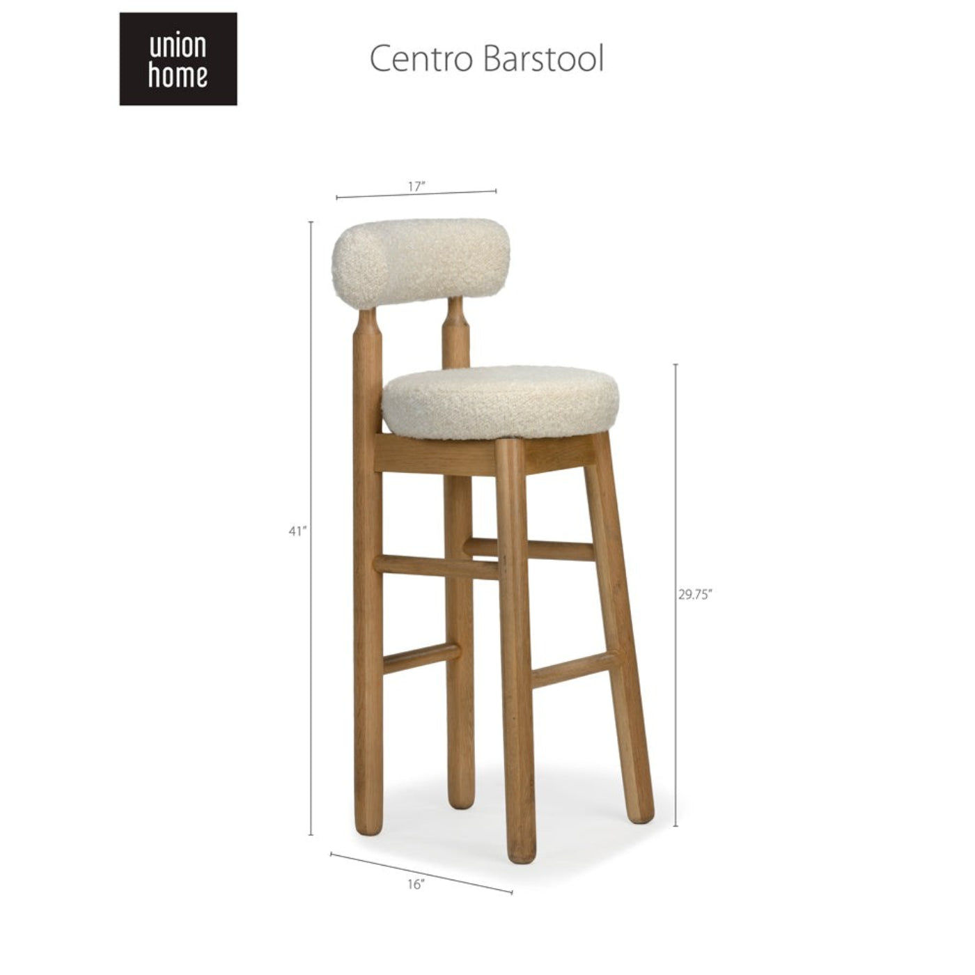 Union Home Centro Bar Stool  - DIN00263