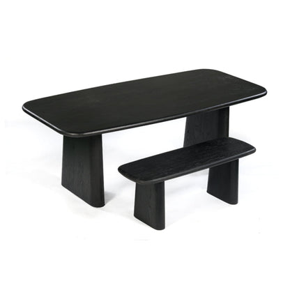 Union Home Laurel Dining Bench - Charcoal  - DIN00152