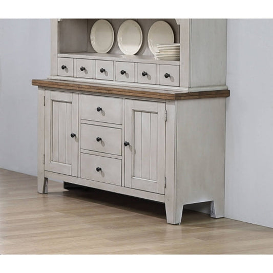 Sunset Trading Country Grove Buffet | Distressed Gray and Brown Wood -   DLU-CG-BUF-GO