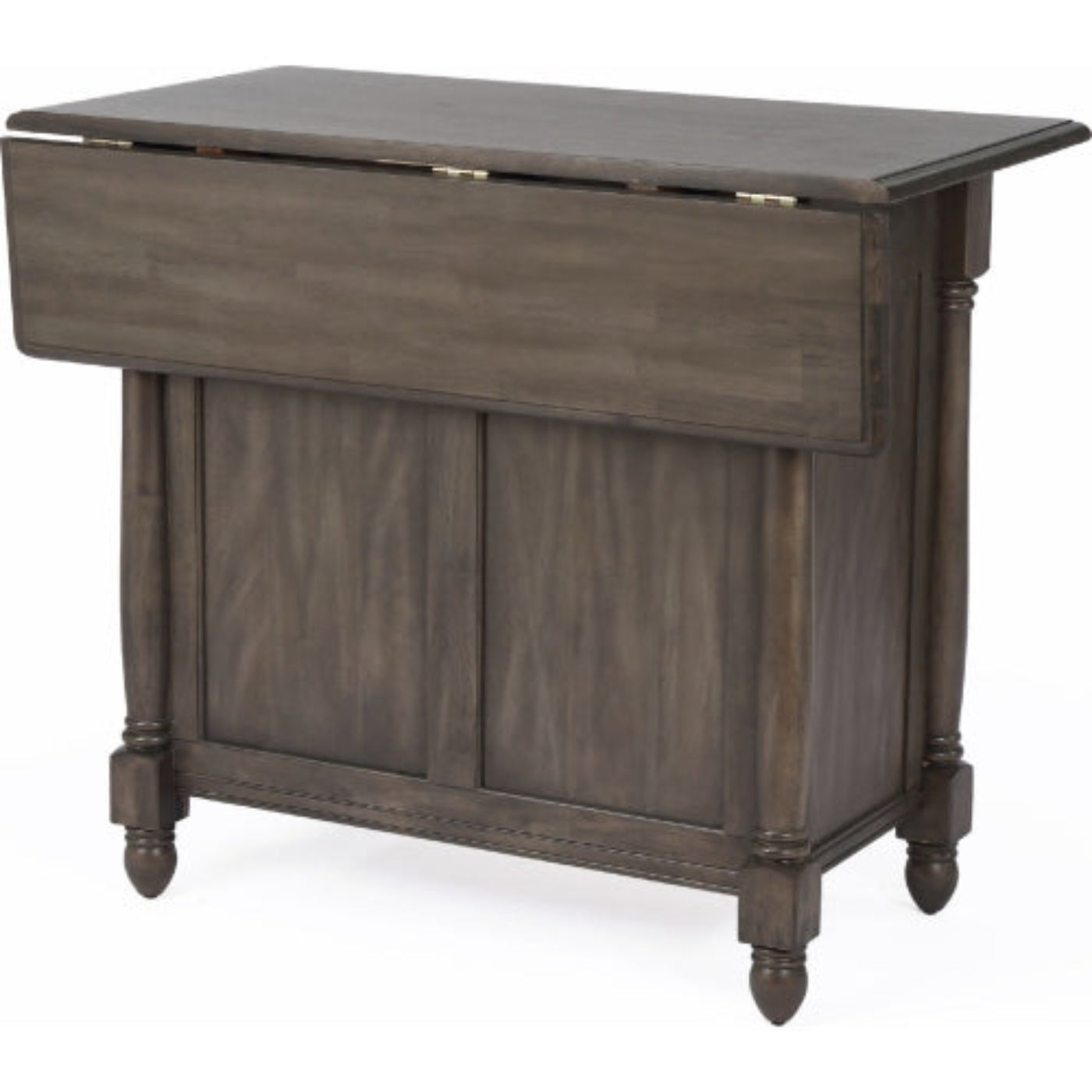 Sunset Trading Shades of Gray Drop Leaf Kitchen Island -   DLU-KI-4222-AG
