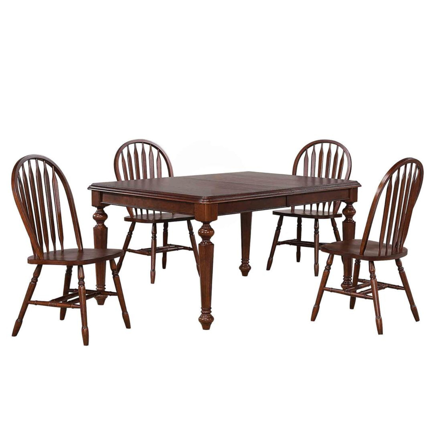 Sunset Trading Andrews 5 Piece 76" Rectangular Extendable Dining Set - DLU-ADW4276-820-CT5P