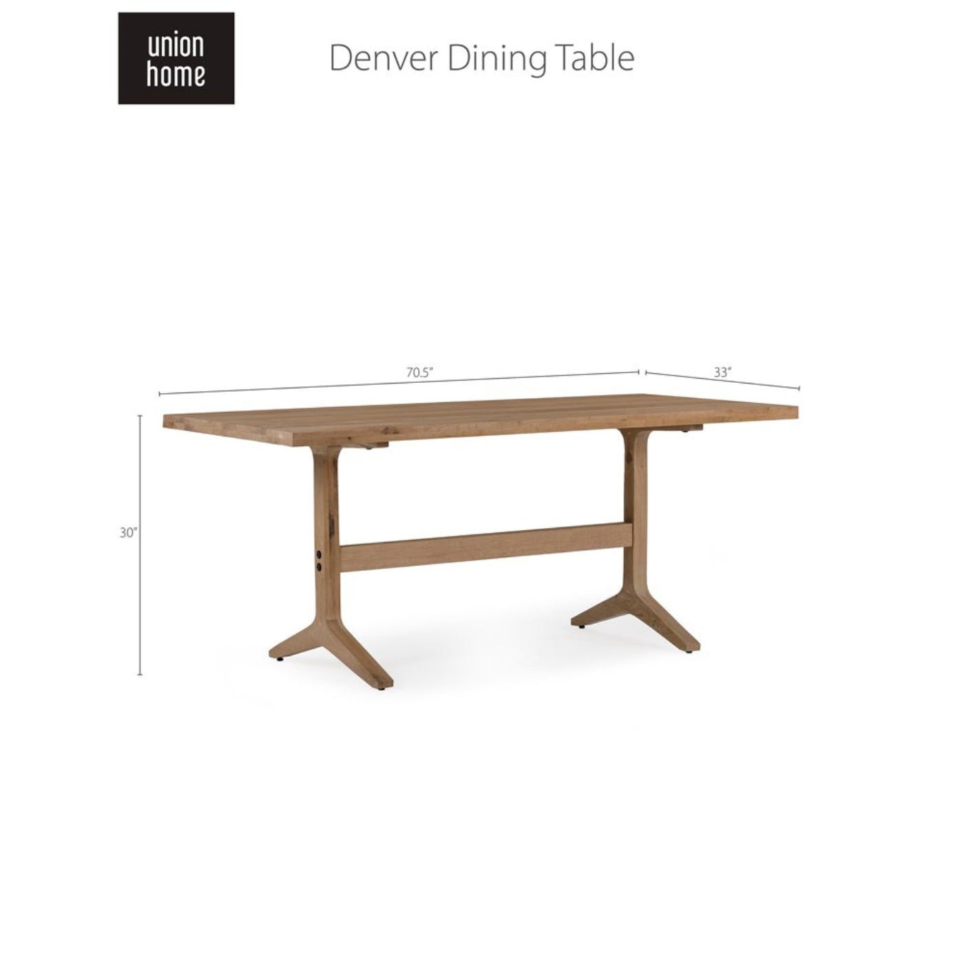 Union Home Denver Dining Table  - DIN00199