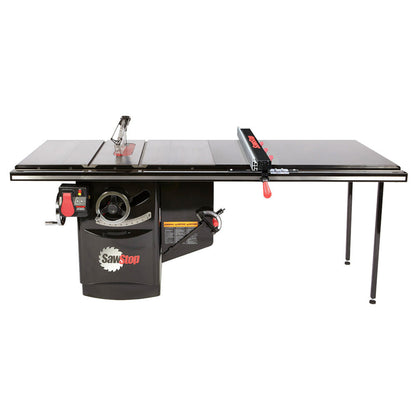 SawStop 7.5HP, 3ph, 230v Industrial Cabinet Saw w/52" T-Glide Advance Fence, Rails & Extension Table - ICS73230-ATGI52