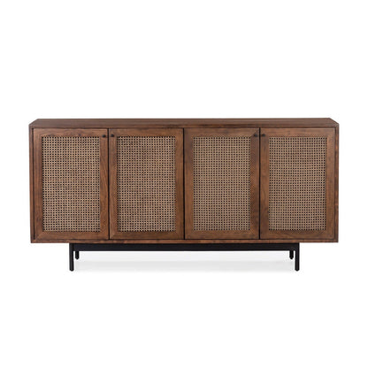 Union Home Mod Sideboard Rattan In Porto Dark Finish  - LVR00251