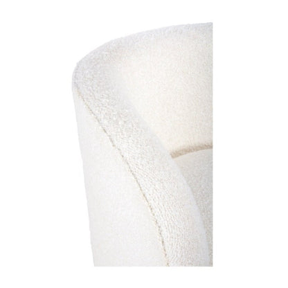 Union Home Rotunda Chair - White Boucle -  LVR00748