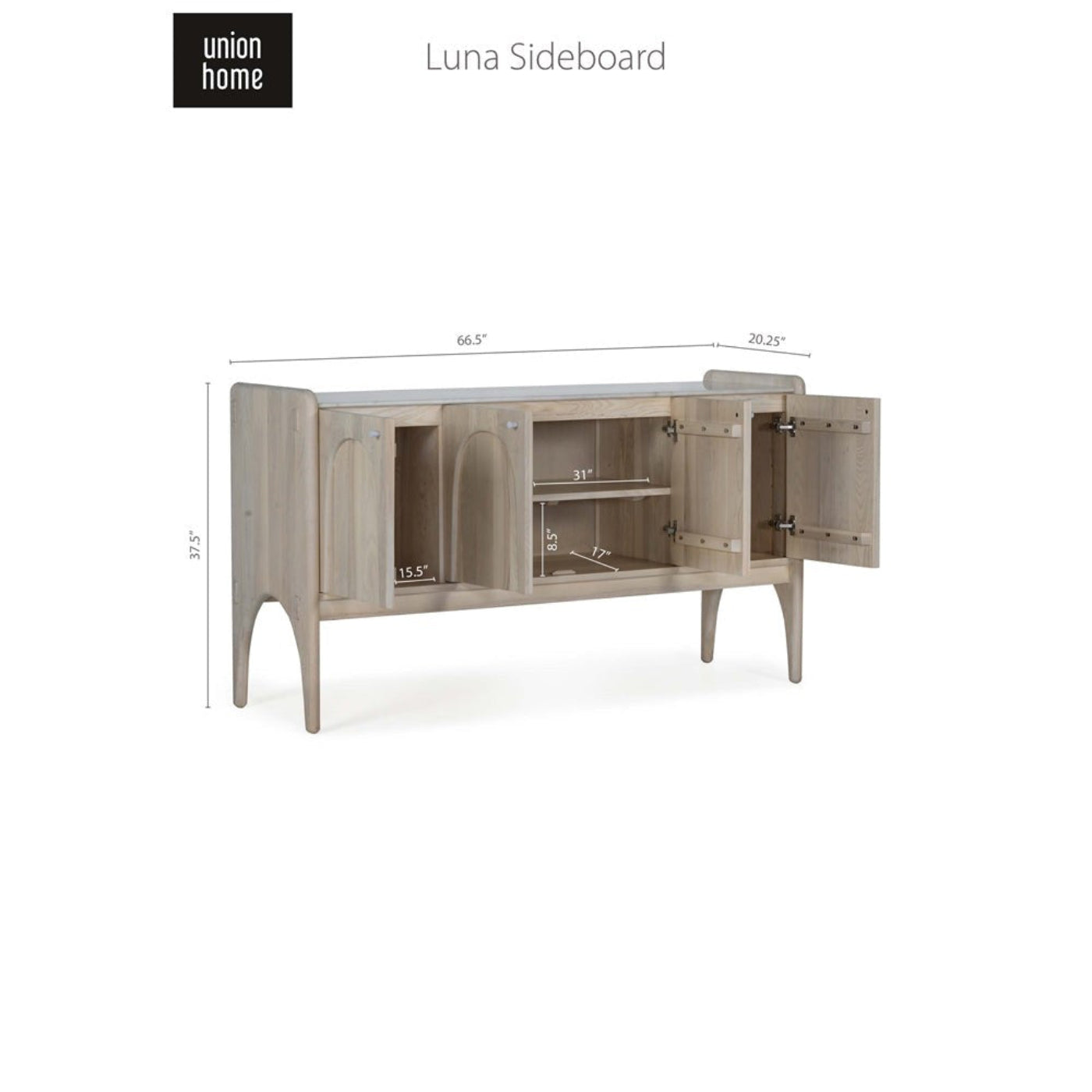 Union Home Luna Sideboard -  LVR00656