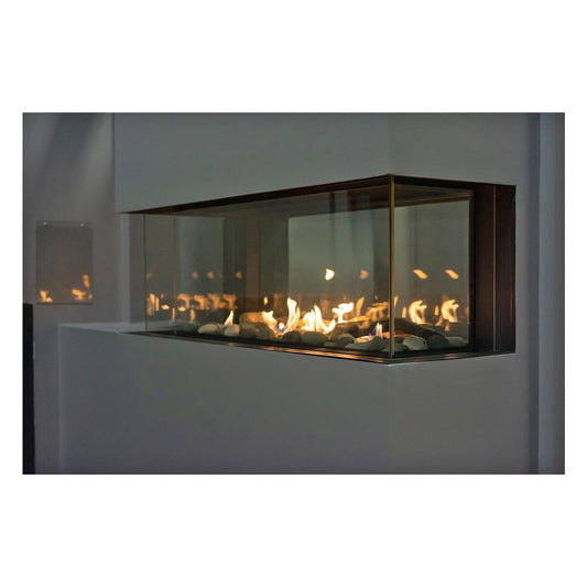 Sierra Flame Lyon 48" 4 Sided See Through Natural Gas Fireplace