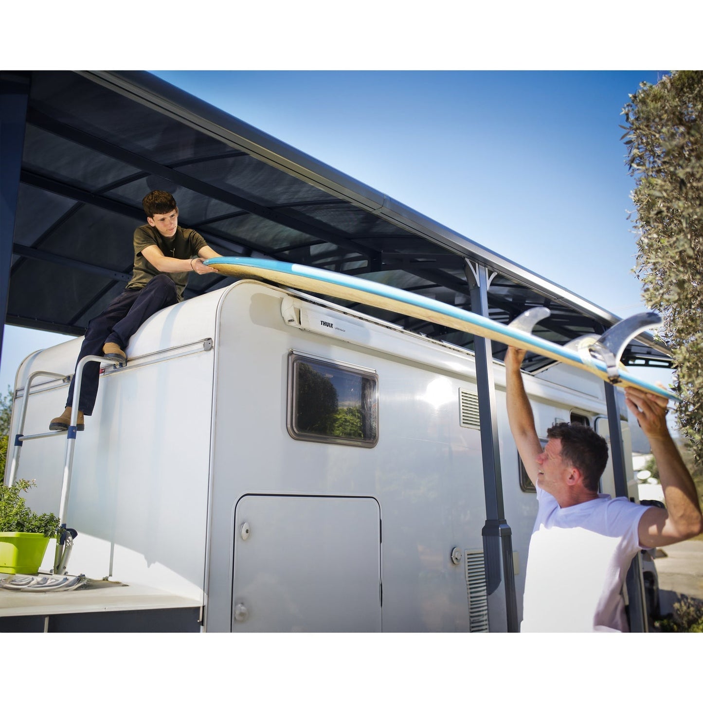 Palram - Canopia | Arcadia Alpine RV Carport 12x28x11.5 ft - HG9127