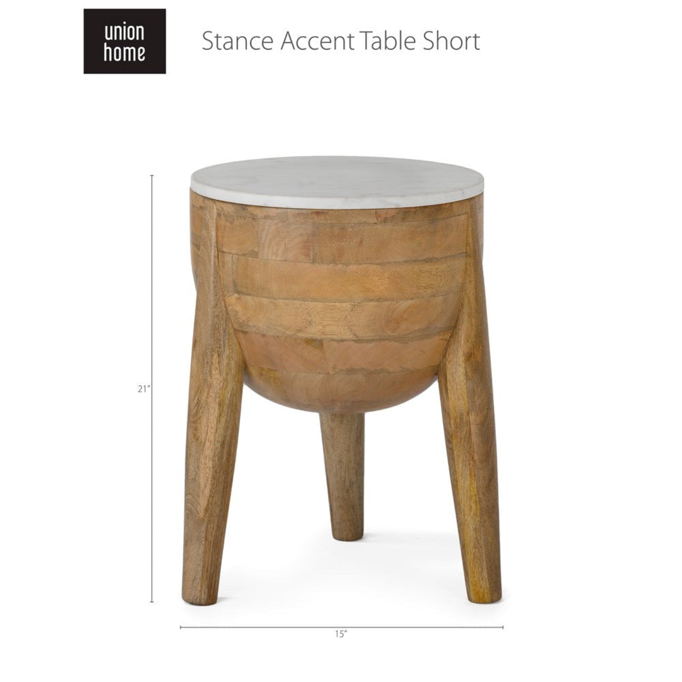 Union Home Stance Accent Table Short  - LVR00558