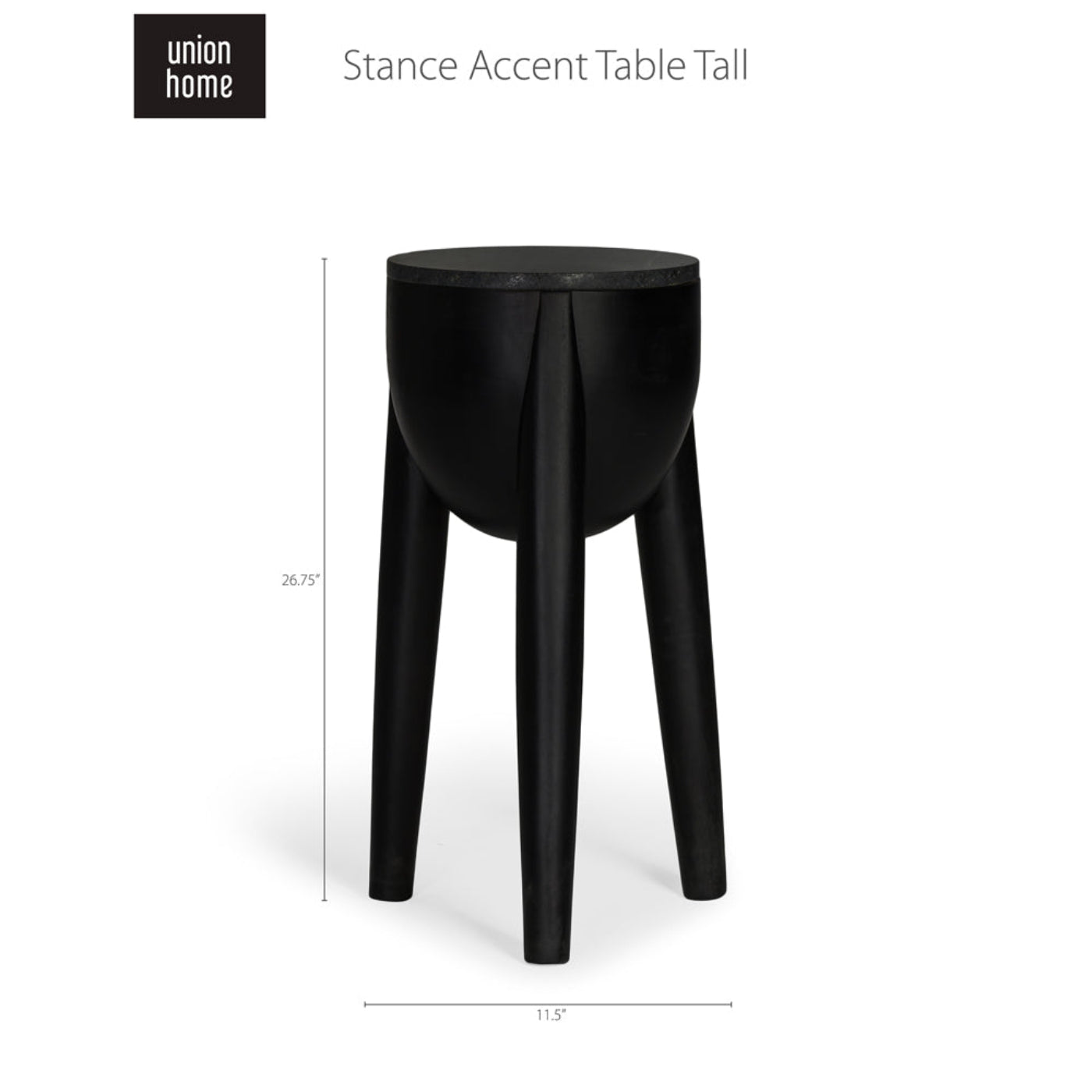Union Home Stance Accent Table Tall  - LVR00559