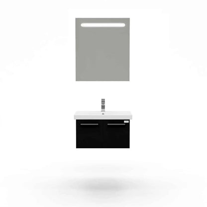 Casa Mare Aspe 24" Bathroom Vanity and Ceramic Sink Combo with LED Mirror - Aspe60GB-24