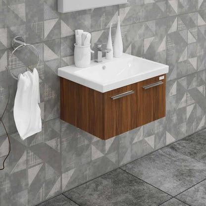 Casa Mare Aspe 24" Bathroom Vanity and Ceramic Sink Combo with LED Mirror - Aspe60GB-24
