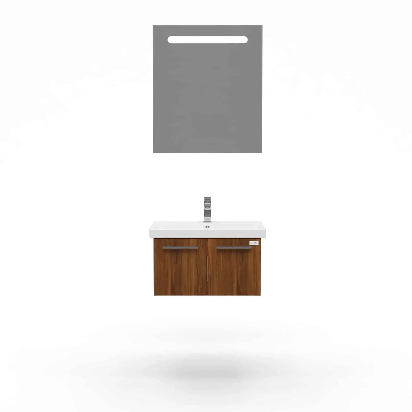 Casa Mare Aspe 24" Bathroom Vanity and Ceramic Sink Combo with LED Mirror - Aspe60GB-24