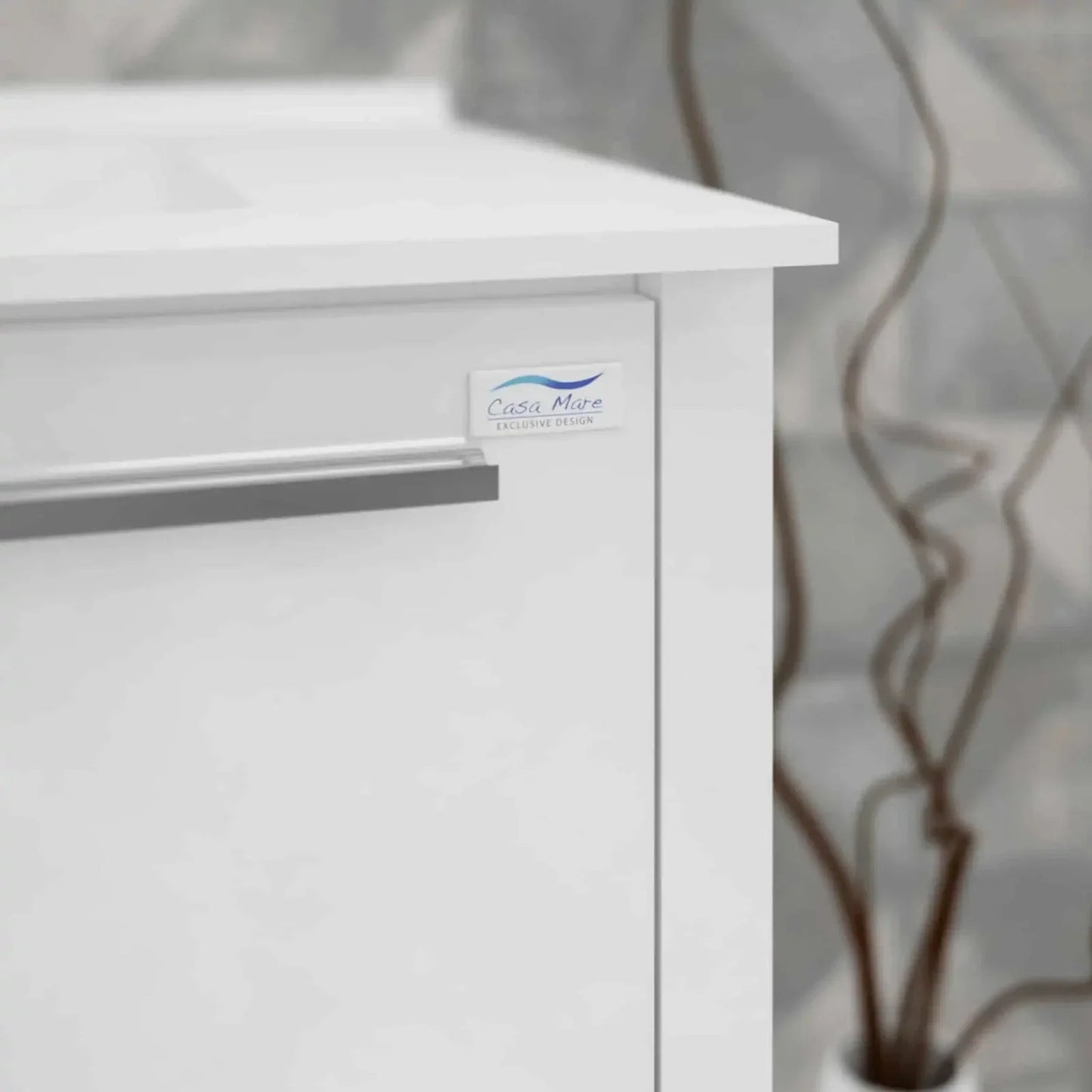 Casa Mare Benna 63" Bathroom Vanity and Double Sink Combo with LED Mirror - Benna160GG-63