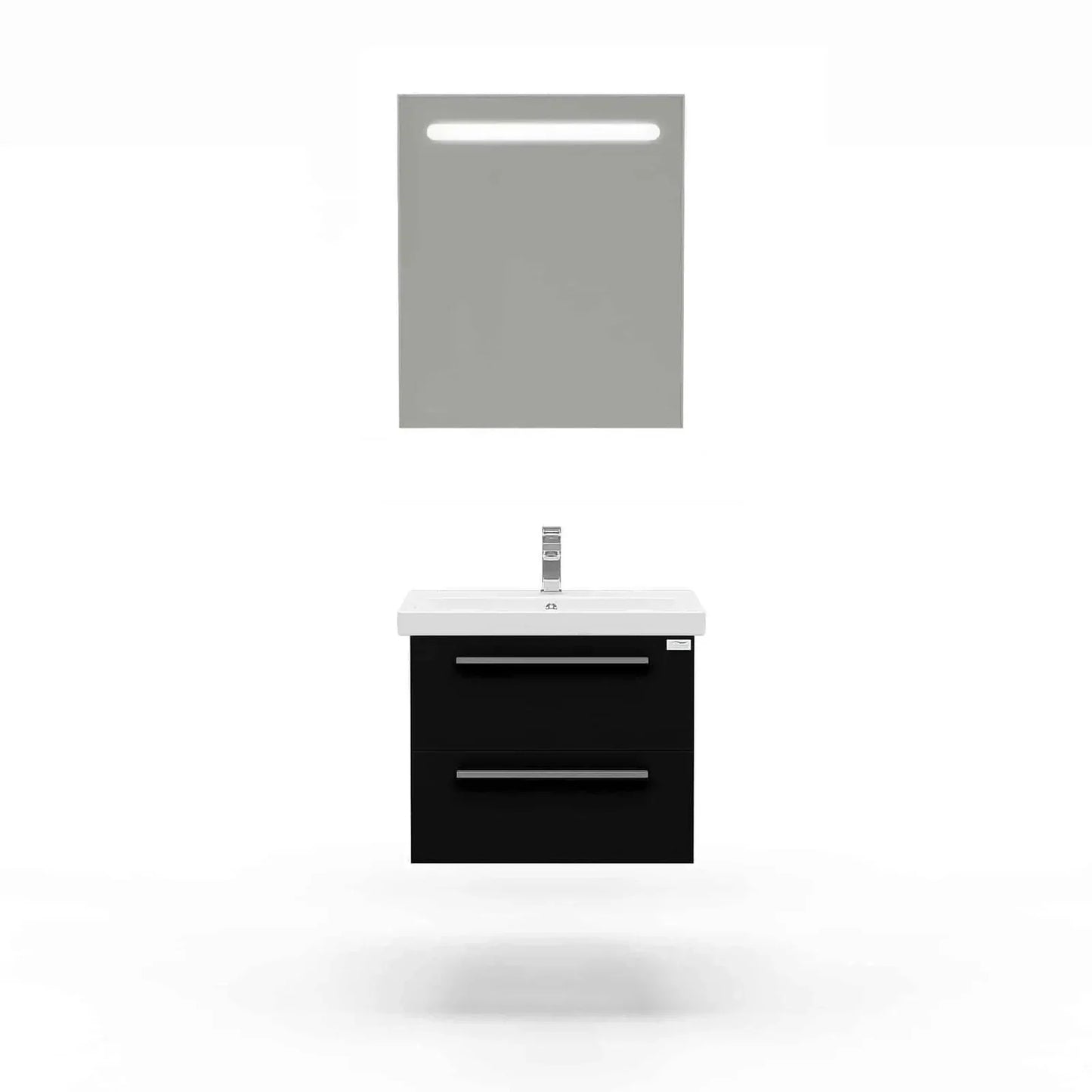 Casa Mare Elke 32" Bathroom Vanity and Ceramic Sink Combo with LED Mirror - Elke80GB-32