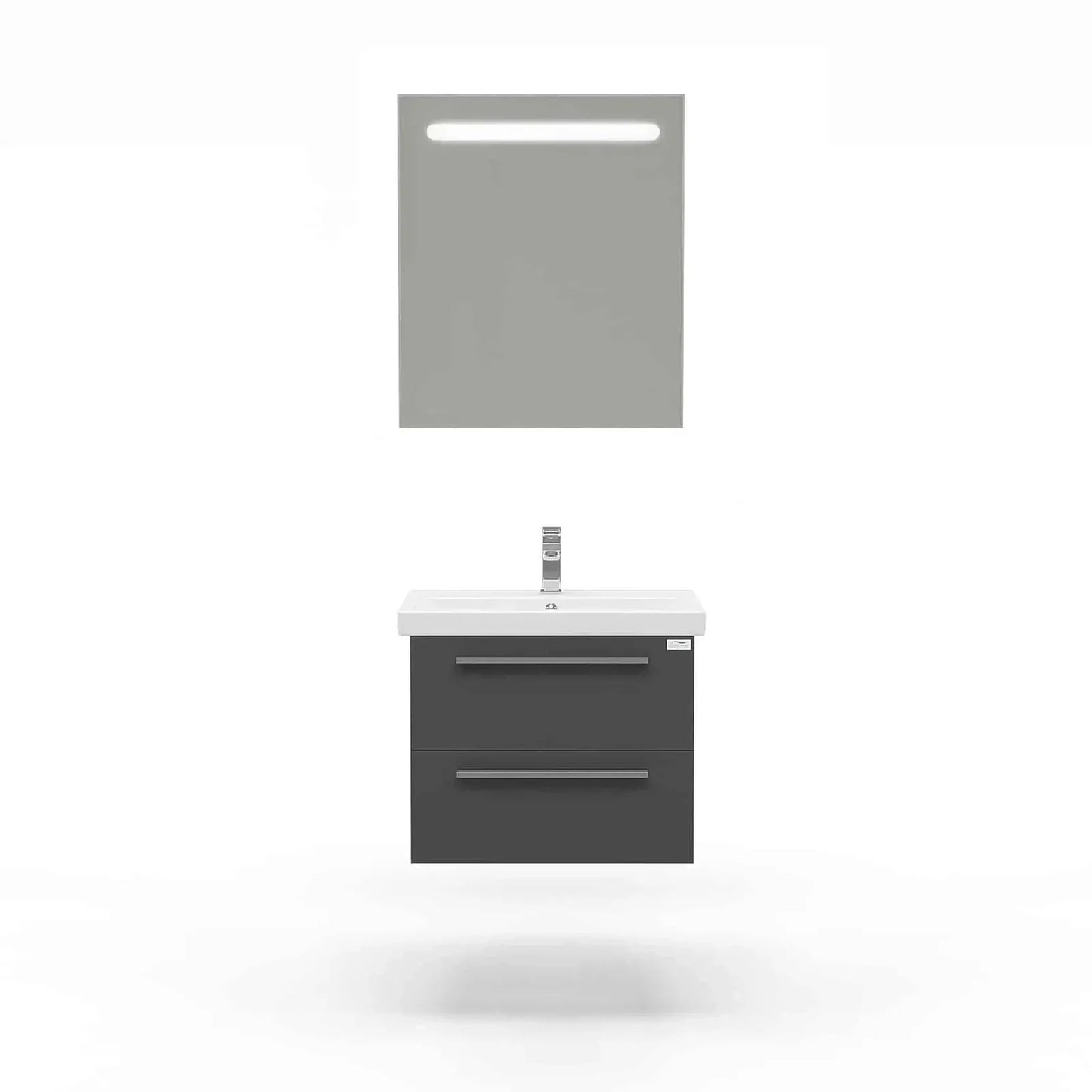 Casa Mare Elke 32" Bathroom Vanity and Ceramic Sink Combo with LED Mirror - Elke80GB-32