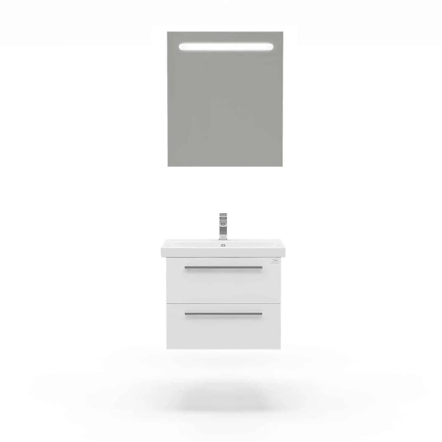 Casa Mare Elke 32" Bathroom Vanity and Ceramic Sink Combo with LED Mirror - Elke80GB-32
