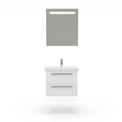 Casa Mare Elke 32" Bathroom Vanity and Ceramic Sink Combo with LED Mirror - Elke80GB-32