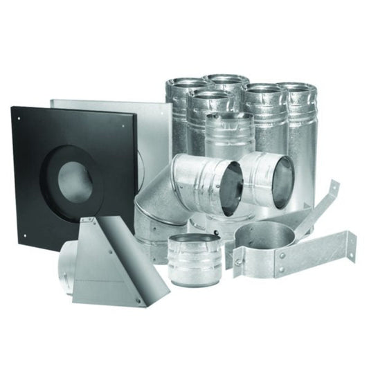 United States Stove Co. Duravent 3 In. Pellet Vent Kit Stainless - 1768970355528_618