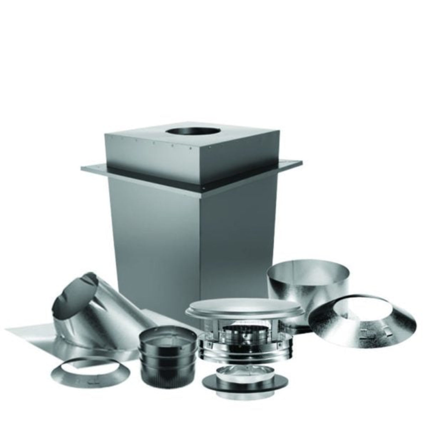 United States Stove Co.Duravent 6 In. Basic Through the Ceiling Kit - 1768972976771_596