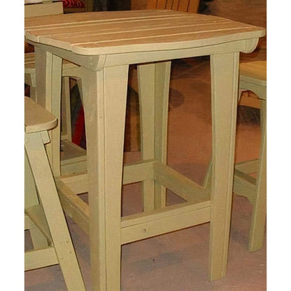 Uwharrie Chair Behren Wood 42 Square Dining Table with Umbrella Hole -  B094