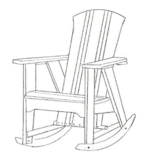 Uwharrie Chair’s Outdoor Carolina Preserves Rocking Chair  - C012