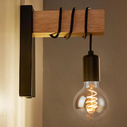 Modern Minimalist Indoor Wood Wall Lamp