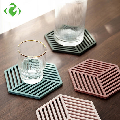 Silicone Tableware Insulation Hexagon Mat