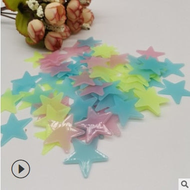 3D Luminous Stars Glow In The Dark Wall Stickers