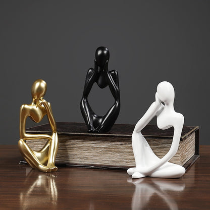 Thinker Resin Nordic Abstract Statue