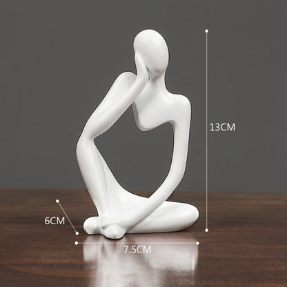 Thinker Resin Nordic Abstract Statue