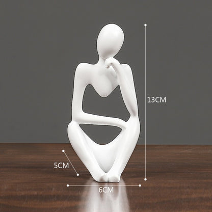 Thinker Resin Nordic Abstract Statue
