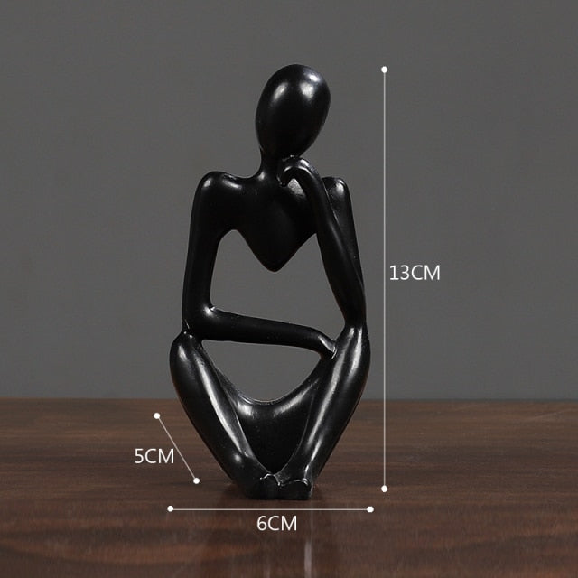 Thinker Resin Nordic Abstract Statue