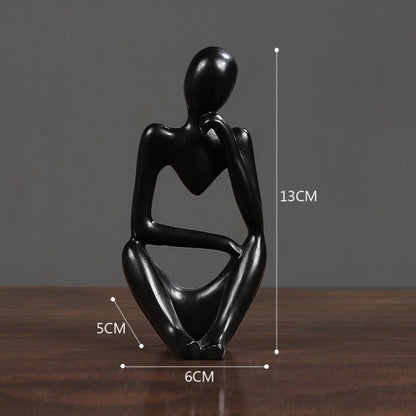 Thinker Resin Nordic Abstract Statue