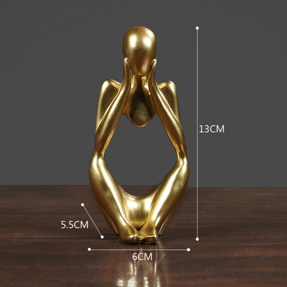 Thinker Resin Nordic Abstract Statue