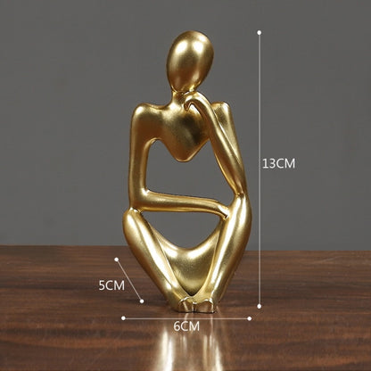 Thinker Resin Nordic Abstract Statue