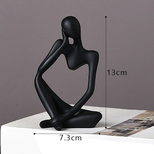 Thinker Resin Nordic Abstract Statue