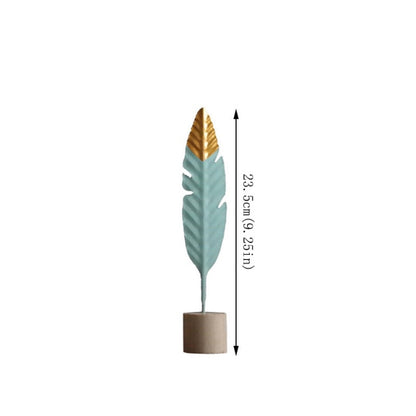 Modern Feather Wooden Decoration Accessories
