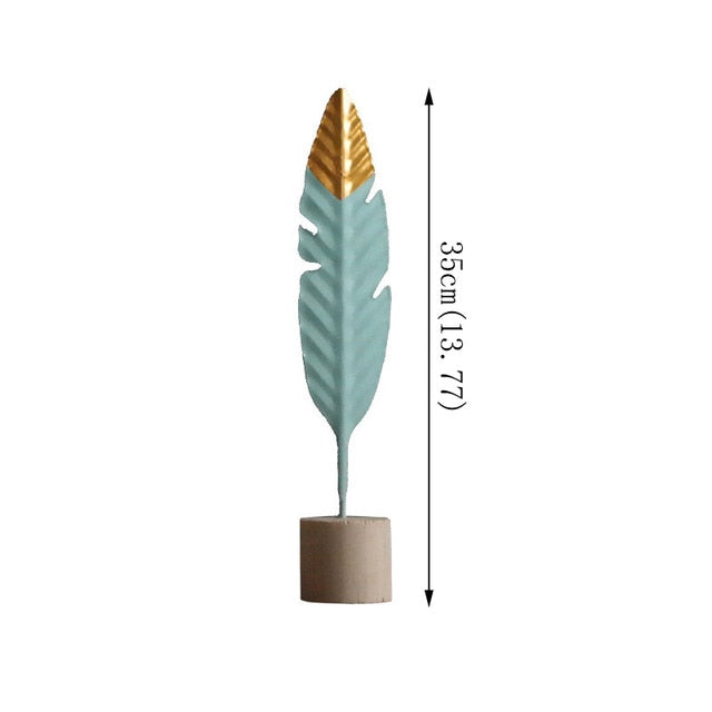 Modern Feather Wooden Decoration Accessories